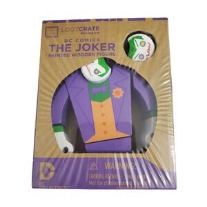NEW Official DC Comics The Joker Painted Wooden Figure from Loot Crate